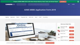 AIIMS Application Form 2019 (MBBS) - Last Date Uploading images ...
