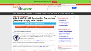 AIIMS MBBS 2019 Application Form (Correction) – Apply Here Online