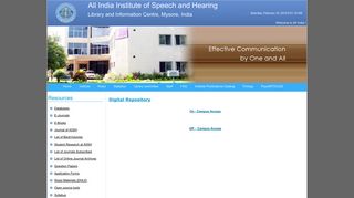 Digital Repository - India Institute of Speech and Hearing
