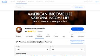 Working as an Insurance Agent at American Income Life: 901 Reviews ...