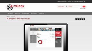 Online & Mobile Banking - Business Online Services | AimBank