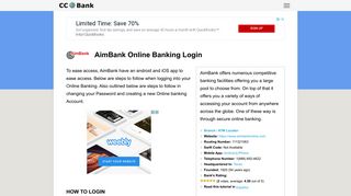 AimBank Online Banking Login - CC Bank