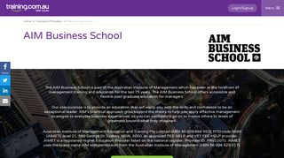 AIM Business School - Training.com.au