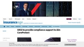 UKGI to provide compliance support to Aim CoreProtect - Insurance Age