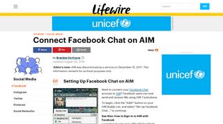 Connecting Facebook Chat and AIM - Lifewire