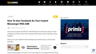 How To Use Facebook As Your Instant Messenger With AIM