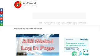 AIM Global Log-in Page: DTC.AIMGLOBALINC.COM - AIM World