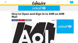 How to Sign In to AIM on AIM Mail - Lifewire