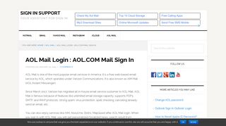 AOL Mail Login : Sign in to AOL Mail or AIM