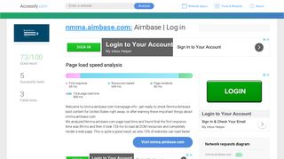 Access nmma.aimbase.com. Aimbase | Log in