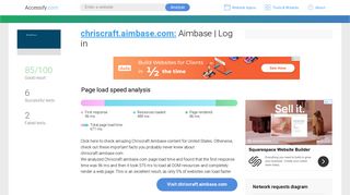 Access chriscraft.aimbase.com. Aimbase | Log in