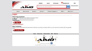 Log In - AIMO Wireless, Inc. Cellular Phone Accessories