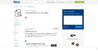 aimsperform co uk login Questions & Answers (with Pictures) - Fixya