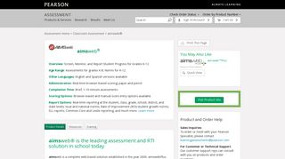 aimsweb® - Pearson Assessments