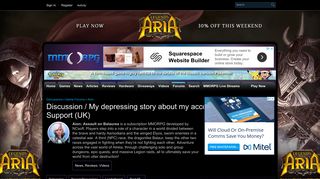 My depressing story about my account and Aion Support (UK ...