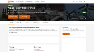 Aipac Policy Conference (Mar 2019), Washington DC USA - Conference