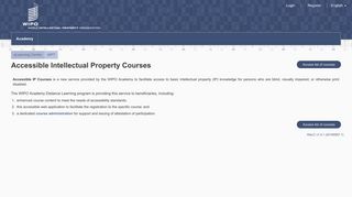WeLC - Accessible IP training - WIPO eLearning Center