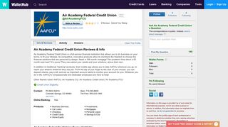Air Academy Federal Credit Union Reviews - WalletHub