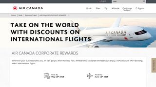 AIR CANADA CORPORATE REWARDS