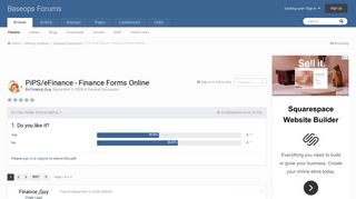 PiPS/eFinance - Finance Forms Online - General Discussion ...
