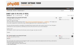 Cannot login to my.af.mil AF Portal - Thursby Software Forum