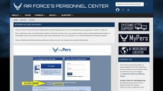 myPers - Air Force Personnel Center - AF.mil