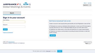 Sign in to your account - AIR FRANCE KLM Global Meetings and ...