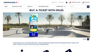 Reward ticket - Air France