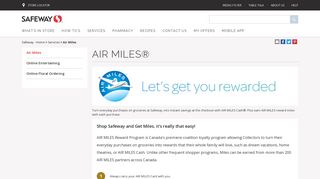 Air Miles - Safeway