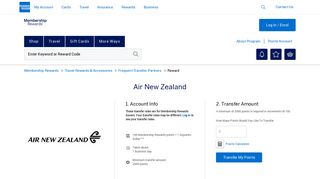 Air New Zealand - Membership Rewards