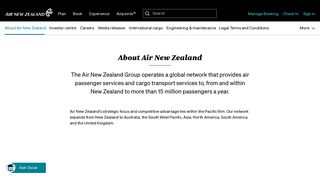About Air New Zealand