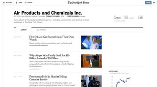 Air Products and Chemicals Inc. - The New York Times
