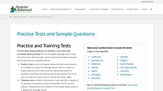 Practice Tests and Sample Questions - Smarter Balanced Assessment ...