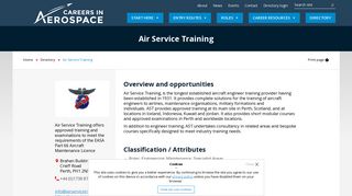 Air Service Training - Careers in Aerospace