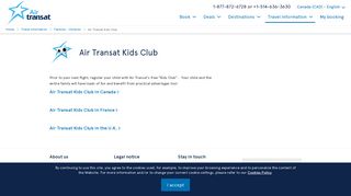 Air Transat Kids Club | Air Transat