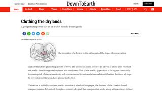 Clothing the drylands - Down To Earth