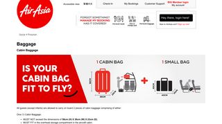 Baggage Information, Cabin And Checked | AirAsia