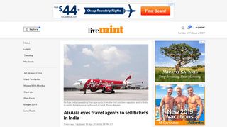 AirAsia eyes travel agents to sell tickets in India - Livemint