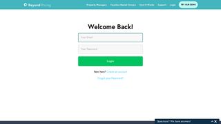 Login - Dynamic Pricing Tool for Airbnb & VRBO | Beyond Pricing