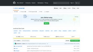 GitHub - airbnb/javascript: JavaScript Style Guide