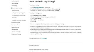 How do I edit my listing? | Airbnb Help Center