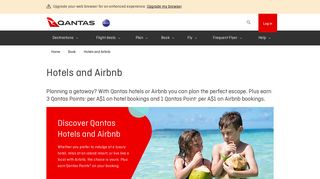 Book Hotels and Airbnb | Qantas