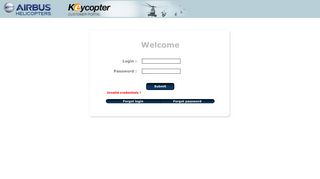 Keycopter Login Page