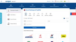 Aircel Online Payment | Aircel Postpaid bill payment offers | Oxigen ...