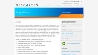 Airclic Products | Descartes Perform Portfolio | Descartes