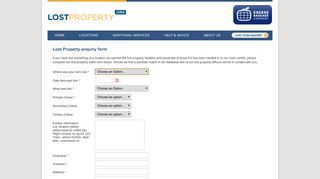 Lost Property enquiry form - Search for Lost Items - Gatwick ...