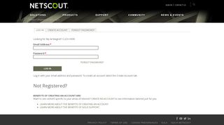 Registered Users Log In | NETSCOUT