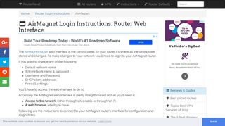 AirMagnet Login: How to Access the Router Settings | RouterReset