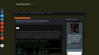 Hacking Ubiquiti AirOS with Metasploit - Hackercool