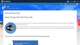 LAX Official Site | Get Wi-Fi at Los Angeles International Airport